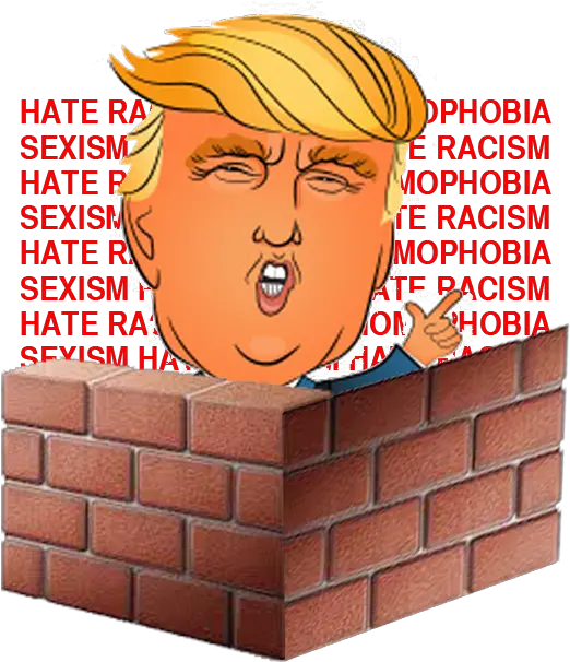  Give Mr Firewall Windows Cartoon Drawing Png Trump Wall Transparent