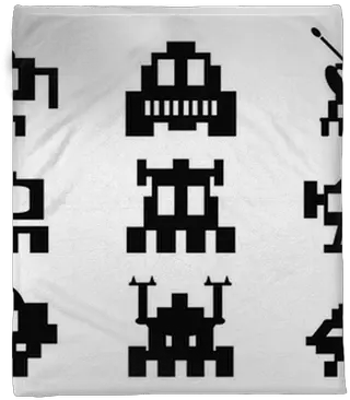  Plush Blanket Space Invaders Icons Set Pixel Monsters Pixersus Space Invaders Icons Png Space Invader Icon