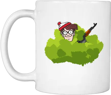  Wheres Waldo In A Bush Pubg Mug Wheres Wally In A Bush Png Waldo Png