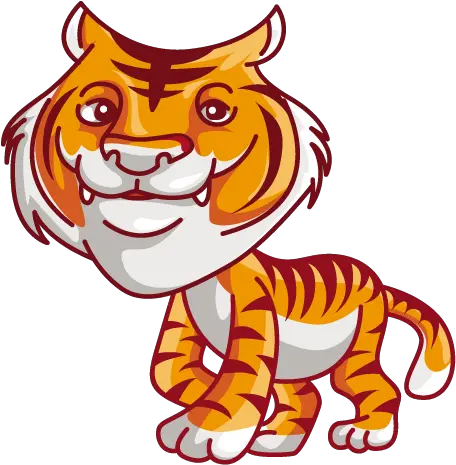  An Cartoon Proud Siberian Tiger Cartoon Tiger Without Background Png Tiger Transparent