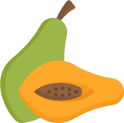  Papaya Papaya Flat Icon Png Papaya Png