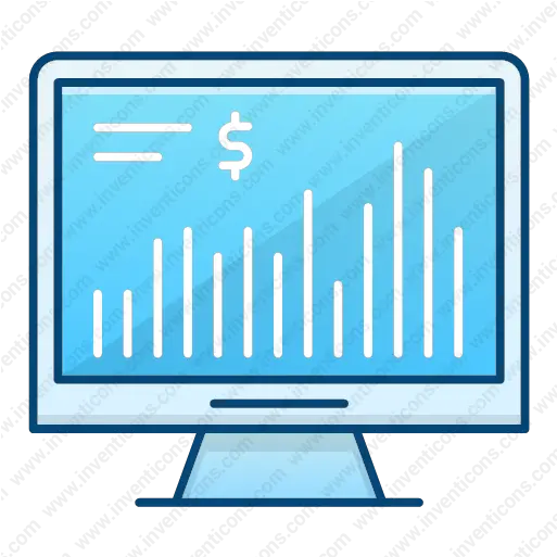  Download Stock Market Vector Icon Inventicons Statistical Graphics Png Stock Market Icon