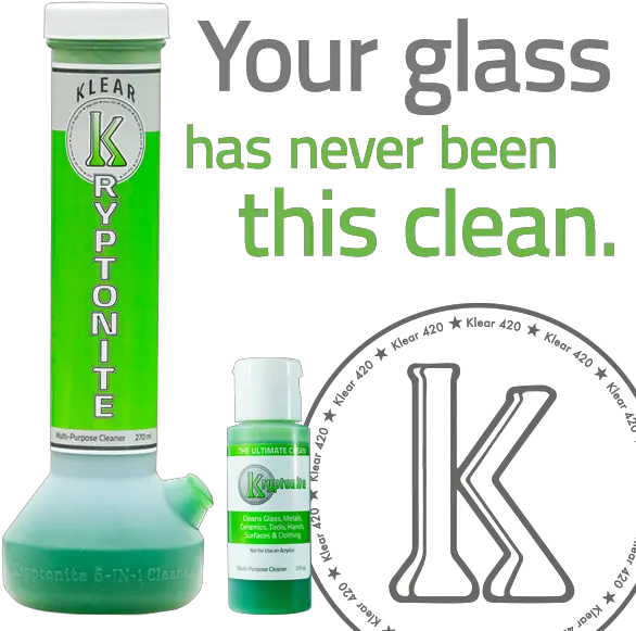  Kryptonite U0026 Mini Me Klear Kryptonite Png Bong Transparent Png