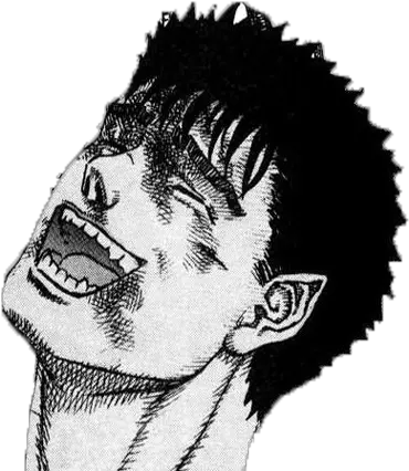  Guts Laughing Berserk Guts Laughing Png Laughing Emoji Meme Png