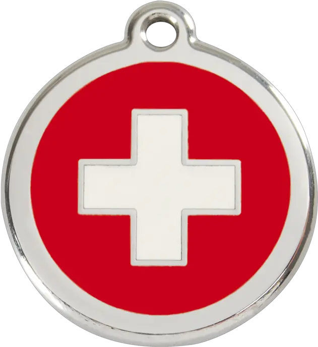  Red Dingo Swiss Cross Dog Tag Croix Verte Png Cross Buddy Icon