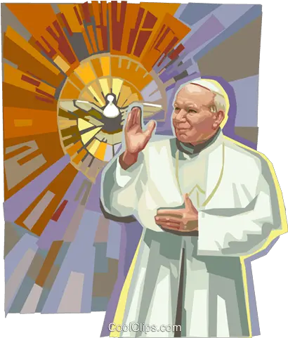  Pope John Paul Ii Royalty Free Vector John Paul Ii Vector Png Pope Png