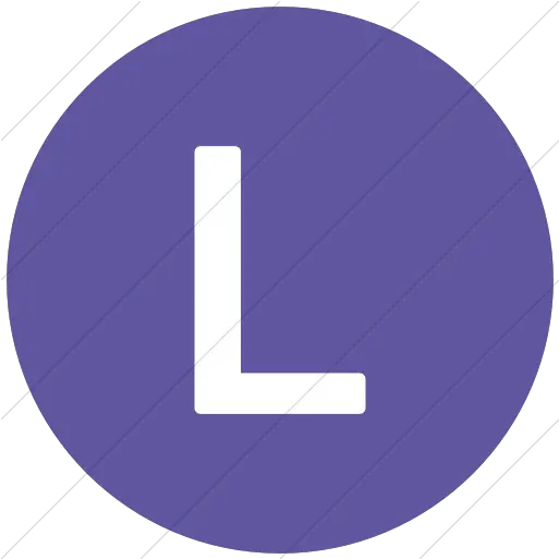  Purple Alphanumerics Uppercase Letter Purple L In A Circle Png Letter L Icon