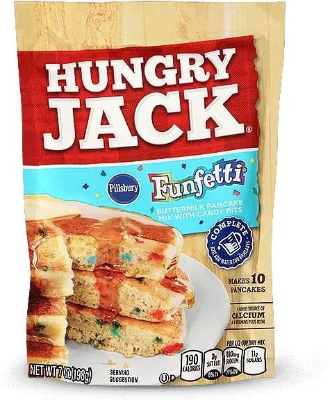  Hungry Jack Funfetti Buttermilk Pancake Mix Baked Goods Png Pancakes Transparent