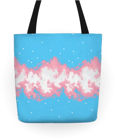  Psychedelic Nebula Trans Flag Totes Tote Bag Png Trans Flag Png