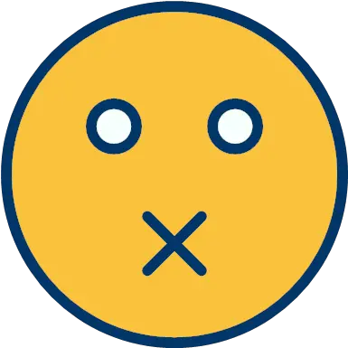  Face Mute Smiley Icon Emoticons Filled Two Color Png Smile Face Icon