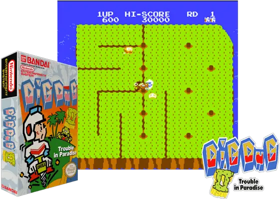  Just Another Nintendo Nes Dig Dug 2 Png Dig Dug Png