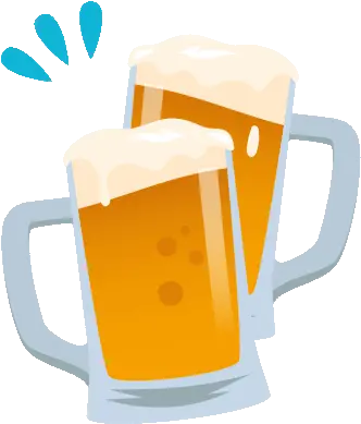  Clinking Beer Mugs Joypixels Sticker Clinking Beer Mugs Beer Clinking Gif Png Beer Stein Icon