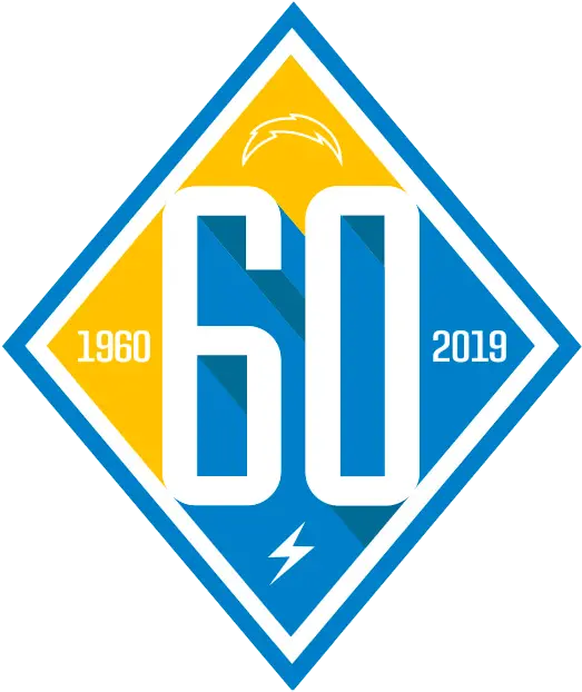  Los Angeles Chargers Anniversary Logo Los Chargers Png Chargers Logo Png