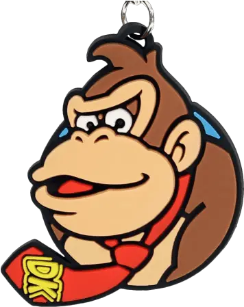  Collectables Super Mario Donkey Kong Rubber Keychain Donkey Kong Icon Transparent Png Donkey Kong Icon