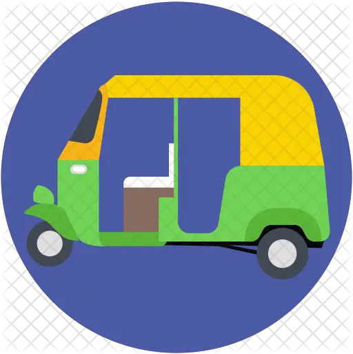  Free Auto Rickshaw Icon Of Flat Style Commercial Vehicle Png Auto Rickshaw Icon