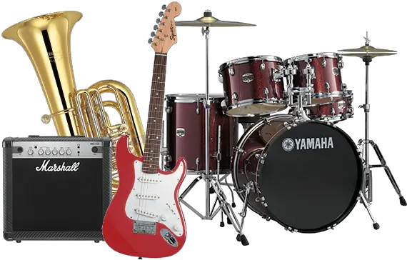  Download Free Png Band Musical Instruments U0026 Yamaha Drum Set Musical Png