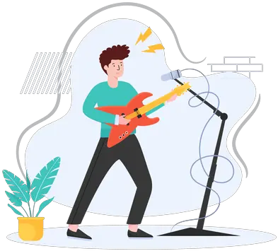  Media Player Illustrations Images U0026 Vectors Royalty Free Band Plays Png Wii Rock Icon Guitar