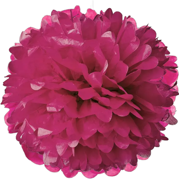  Download Dark Magenta Tissue Pom Poms Turquoise Blue 30 Paper Pom Poms Png Paper Flower Png