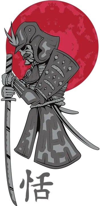  Samurai Red Moon Free Vector Graphic On Pixabay Japanes Samurai Png Samurai Helmet Png