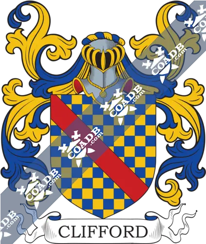  Clifford Family Crest Coat Of Arms And Name History Herrera Coat Of Arms Family Crest Png 16 Png