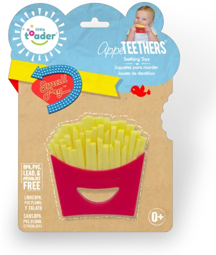  Teethers Small Fry French Fries Little Toader Appe Teethers Teething Toys Png French Fries Transparent