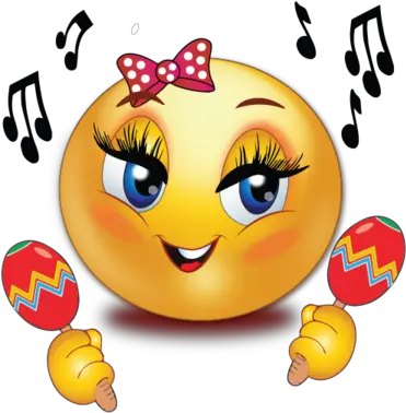  Music Party Girl Emoji Bonitas Imágenes De Caritas Felices Png Girl Emoji Png