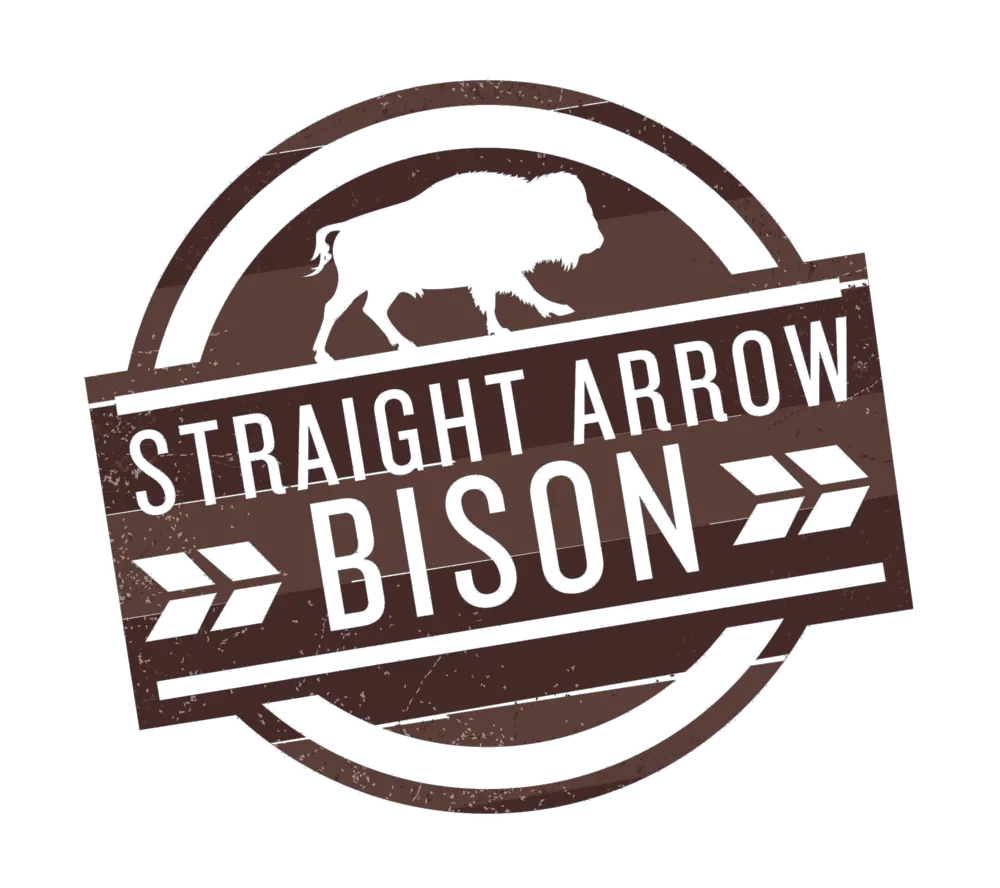  Straight Arrow Bison Sign Png Bison Png