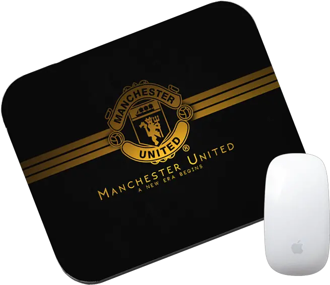  Manchester United Gold Mouse Pad Skateboarding Png Man United Logo