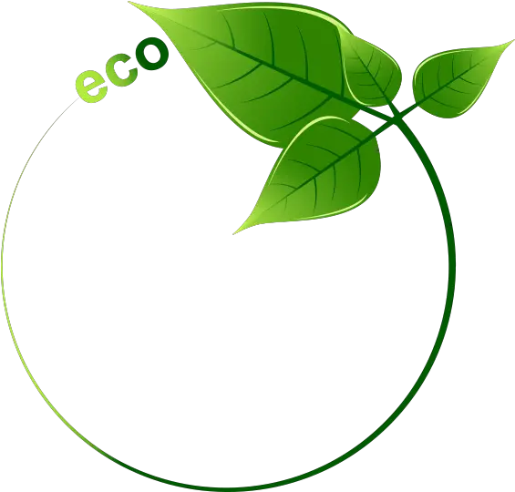  Download Eco Leaves Surrounded Green Facebook By Icon Hq Png Creative Eco Friendly Logo Leaves Transparent Png