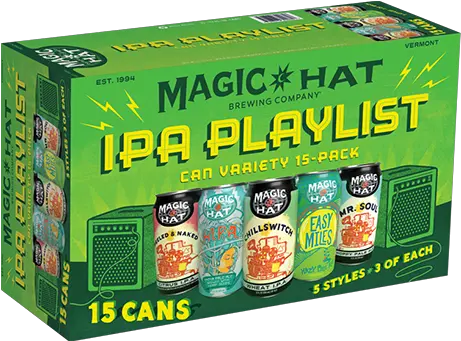  Magic Hat Ipa Playlist Variety Pak Can Oak Beverages Inc Juicebox Png Magic Hat Png