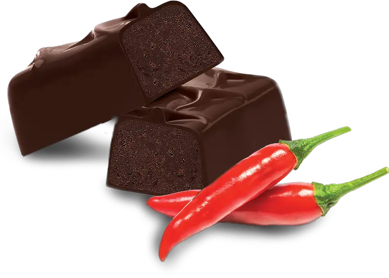  Dark Chocolate Chili Truffle Bar Ganache Png Chili Png