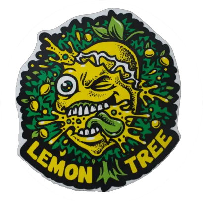  The Original Lemon Splat Sticker Life Lemon Tree Weed Stickers Png Lemon Tree Png