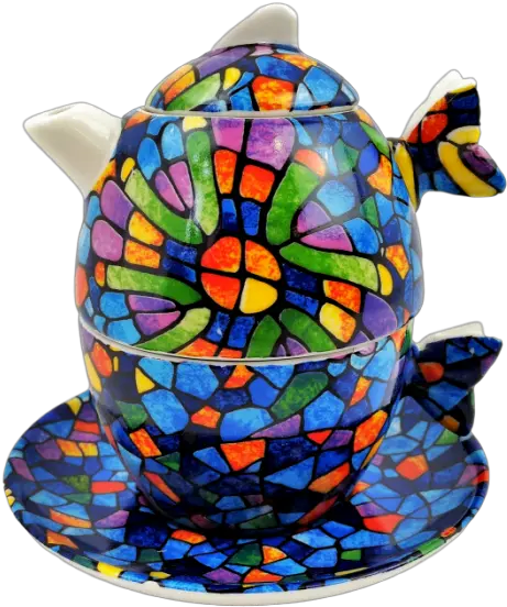  Gaudi Vitral Tea Set Gaudi Barcelona Shop Tortoise Png Tea Set Png