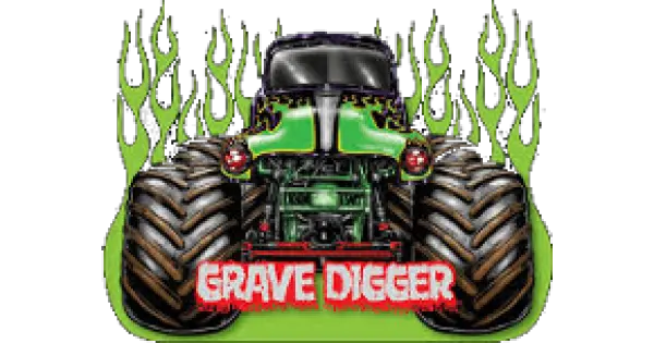  Grave Digger Monster Truck Wall Clock Grave Digger Monster Truck Sticker Png Monster Truck Png