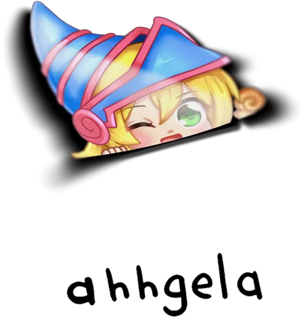  Dark Magician Girl Peeker Tamamo Peeker Sticker Png Dark Magician Girl Png