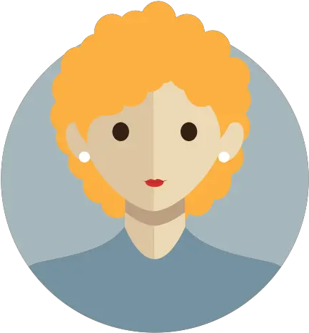  Avatar People Person Woman Blonde Curly Hair Executive People Face Icon Png Curly Hair Png