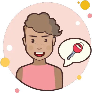  Short Hair Girl Key Icon Free Download Png And Vector Have A Question Icon Short Hair Png