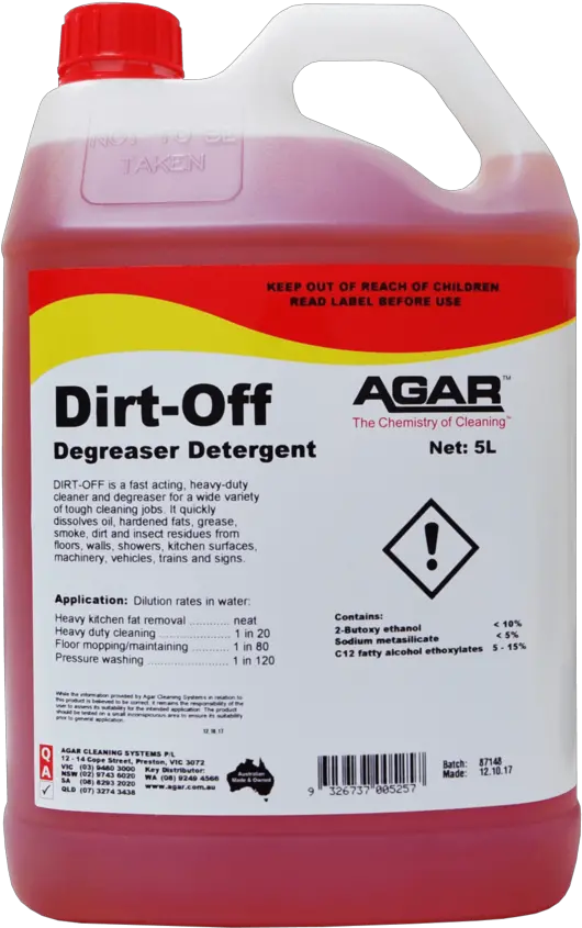  Agar Dirt Off Heavy Duty Detergent U0026 Degreaser U2014 National Cleaning Supplies Agar Mop N Dry Png Dirt Transparent