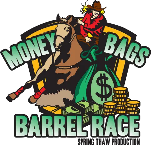  Money Bags Barrel Racing U2013 Spring Thaw Production Barrel Racing Decals Png Bags Of Money Png