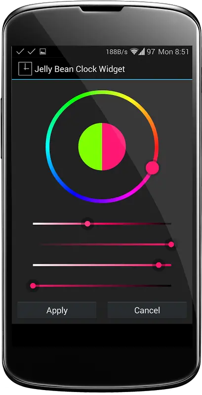  Jelly Bean Clock Widget 134 Download Android Apk Aptoide Technology Applications Png Jelly Bean Icon