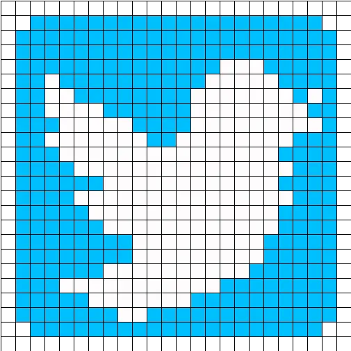  Twitter Logo Perler Bead Pattern Minecraft Pixel Art Png Twiter