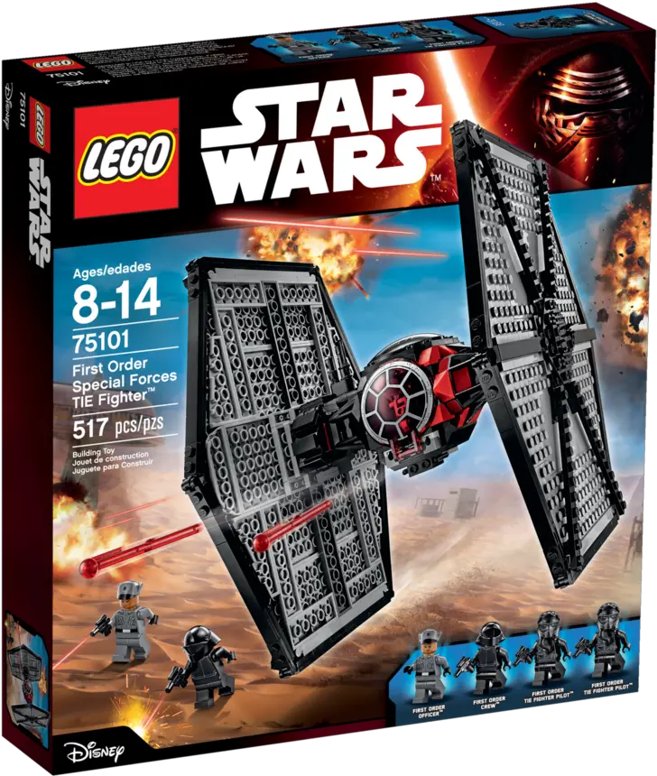  75101 First Order Special Forces Tie Fighter Brickipedia Lego Star Wars Tie First Order Png Tie Fighter Png