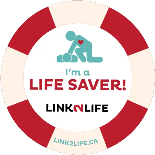  Iu0027m A Life Saver Link2lifeca Logo Link2life Emergency Circle Png Life Saver Png