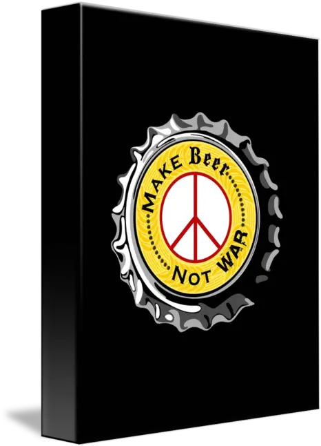  Make Beer Not War Poster With Peace Sign By Neal Wollenberg Tidal Taco Shack Png Peace Sign Logo