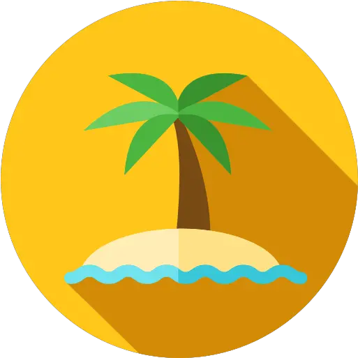  Nature Oasis Island Desert Tropical Palm Tree Icon Palm Tree Circle Icon Png Palm Tree Icon