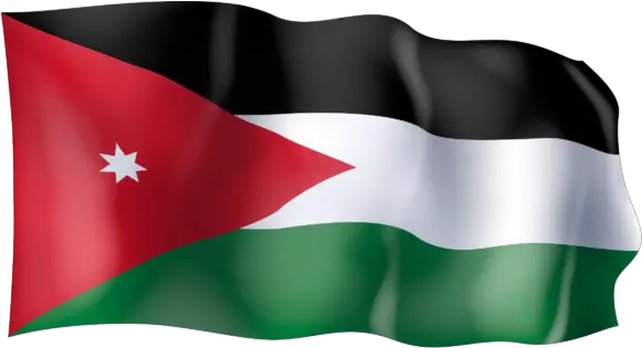  Waving Flag Of Jordan Transparent Jordan Flag Png Jordan Transparent