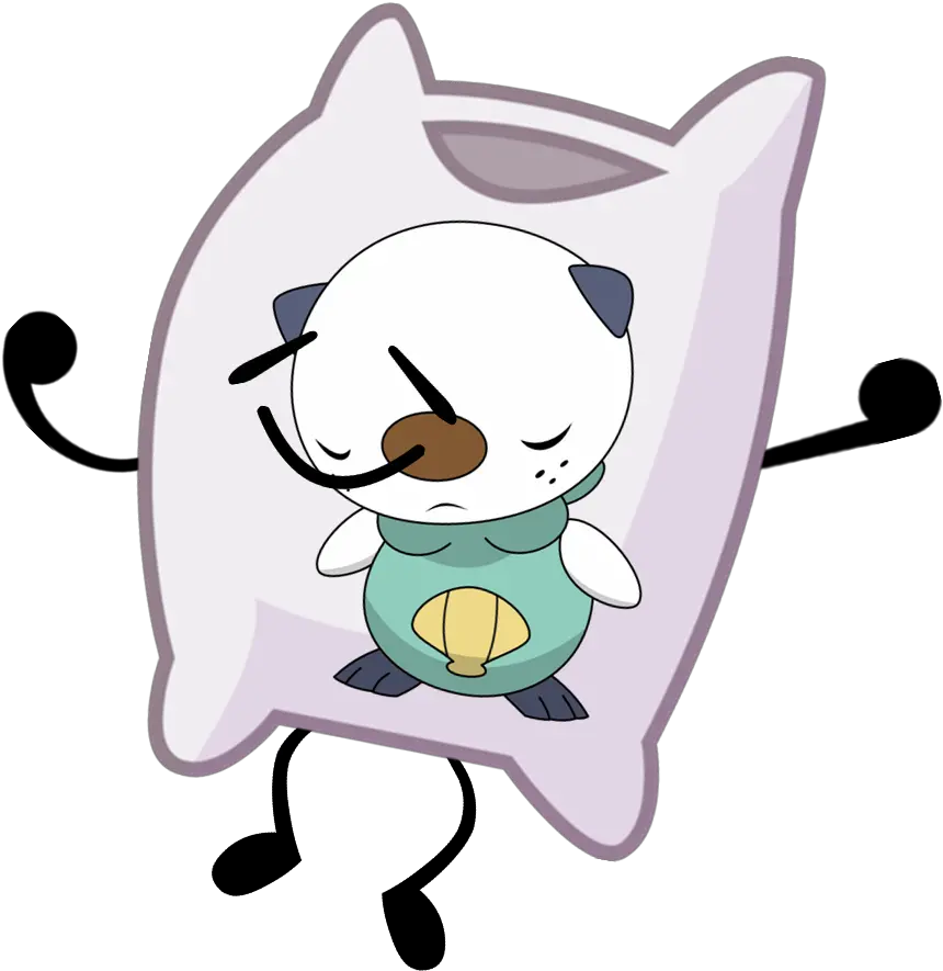  Oshawott Body Pillow Pose Pillow Full Size Png Download Object Shows Pillow Body Pillow Png