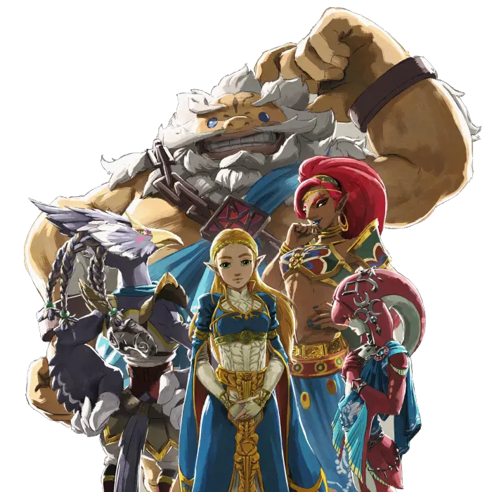  47 The Legend Of Zelda Breath Wild Art Art Abyss Zelda Breath Of The Wild Champions Art Png Breath Of The Wild Link Png