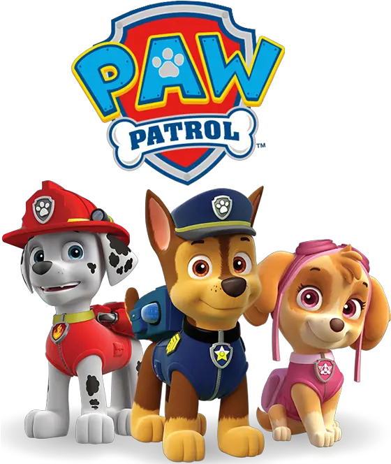  Paw Patrol Birthday Party Clipart Png Download Paw Paw Patrol Chase Marshall Skye Paw Patrol Png