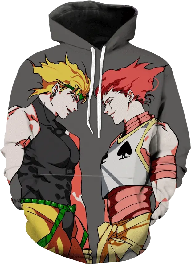  Dio Brando Hoodie Jojo Stardust Crusaders Part 3 Hoodie Jojos Style Hunter X Hunter Png Dio Brando Png